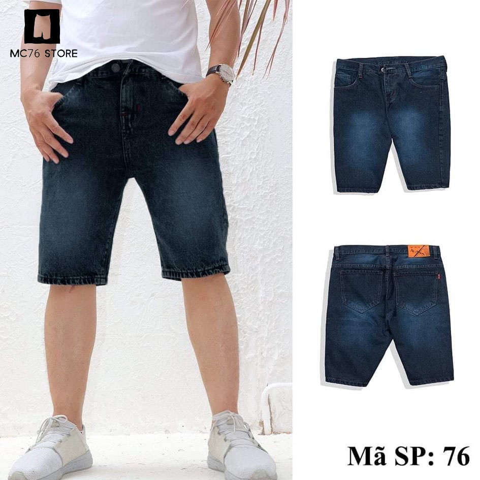 Quần short jean Nam chất bò co dãn thoải mái  quần lửng jean NHIỀU MÀU ĐẸP 2022