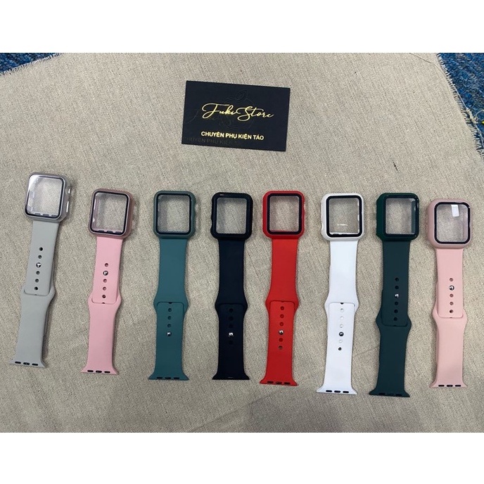 Combo Apple Watch Dây + Ốp tiện lợi đủ màu/đủ size 38/40/41mm 42/44/45mm