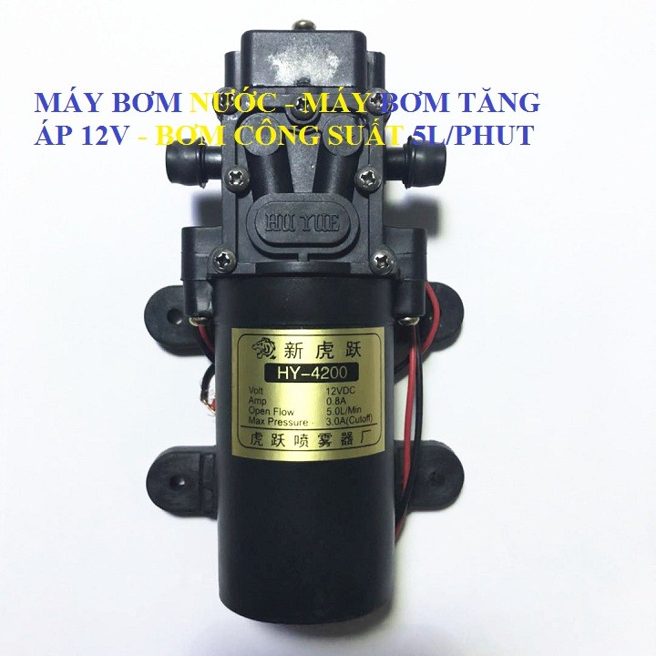 máy bơm tăng áp 12V - máy bơm áp lực nước 12V