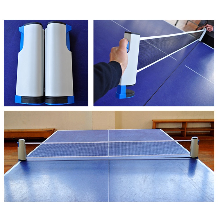 Bộ lưới bóng bàn thu gọn dễ dàng tháo lắp - Kích thước tiêu chuẩn thi đấu