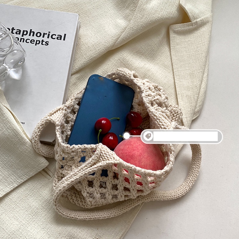 Túi Xách bucket Dệt Kim Thời Trang Cho Nữ