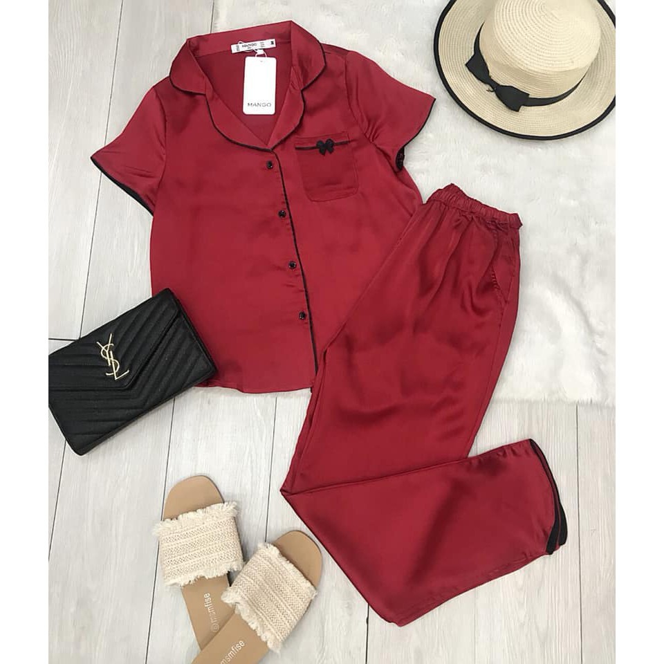 [Mã APWARN30 hoàn 30k xu đơn 150k] Bộ đồ ngủ nữ 🦋 mặc nhà siêu mát  Đồ bộ Pijama Lụa cao cấp | BigBuy360 - bigbuy360.vn