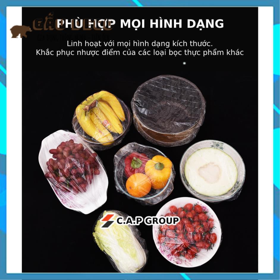 Màng bọc thực phẩm hình Gấu FREESHIP]  Co giãn tái sử dụng có chun bọc đồ ăn rất nhanh