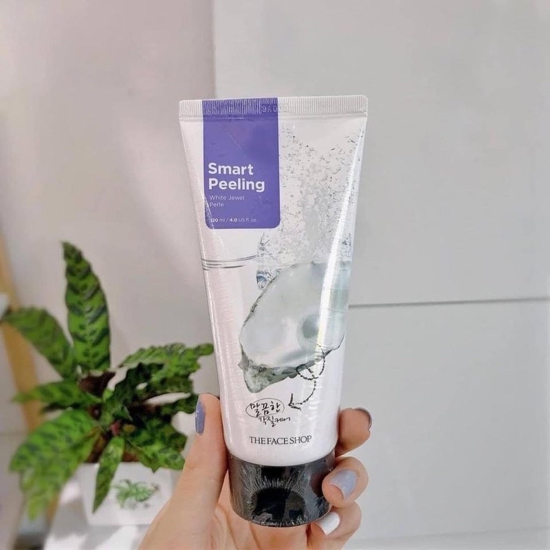 [Chính hãng] Tẩy da chết ngọc trai Thefaceshop trắng da Smart Peeling 120ml  - làm sáng da làm mịn màng làn da