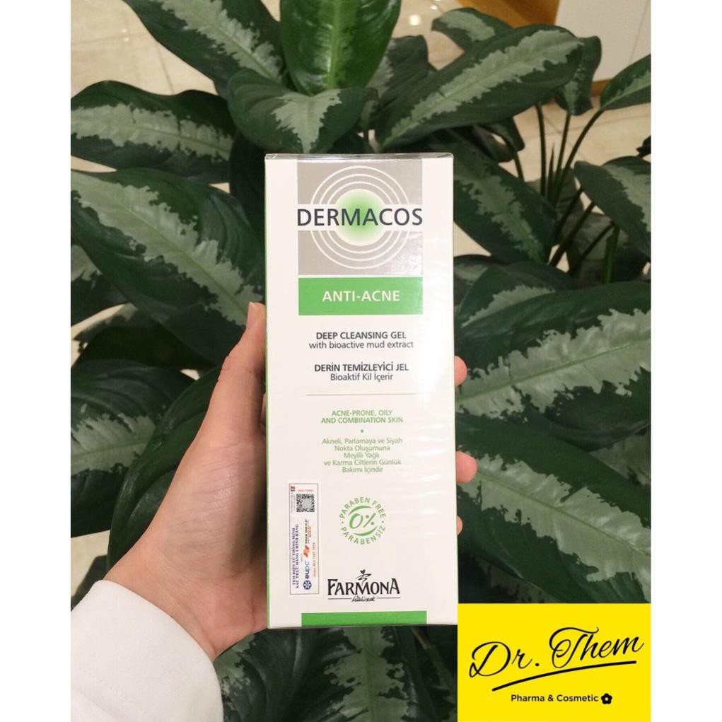 ✔️[Chính Hãng] Sữa Rửa Mặt Farmona DERMACOS Deep Cleansing Gel - Cho Da Dầu Mụn