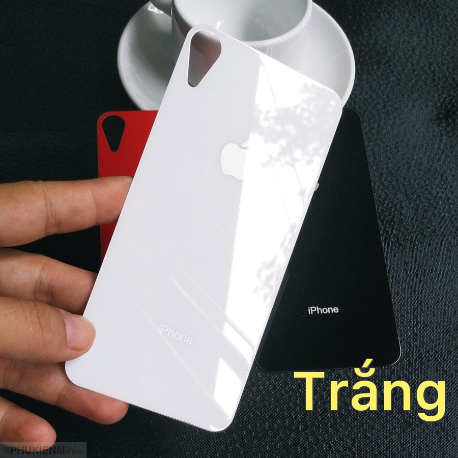 Kính gương cường lực màu dán mặt lưng (back) cho iPhone XR 6.1 giá rẻ