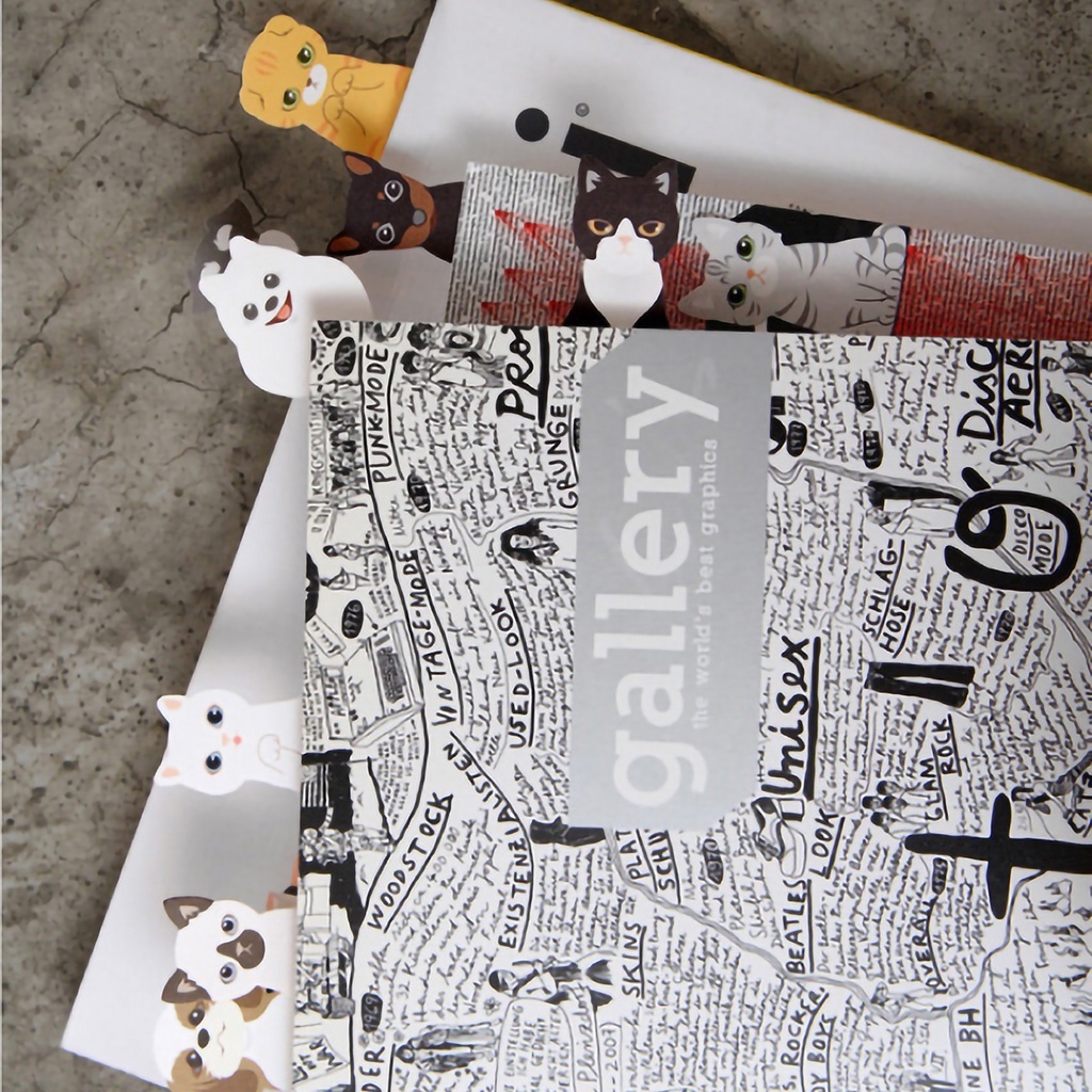 Giấy Ghi Chú Hình Mèo Dễ Thương