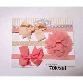 Set 3 băng đô hoa dễ thương cho bé sơ sinh