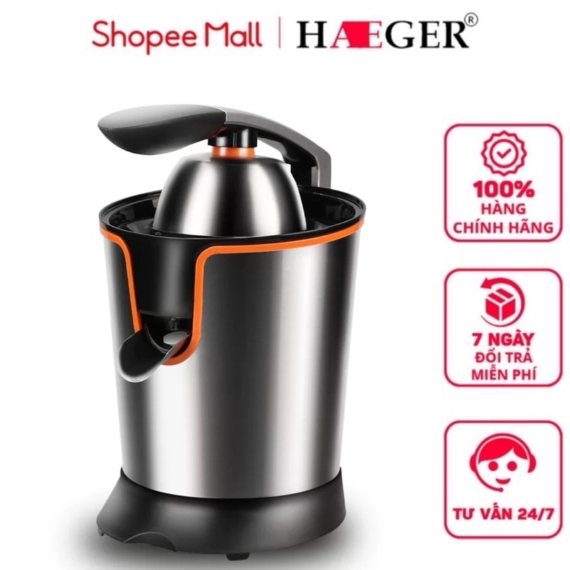 Máy vắt cam, ép cam HAEGER HG-622 bằng inox cao cấp