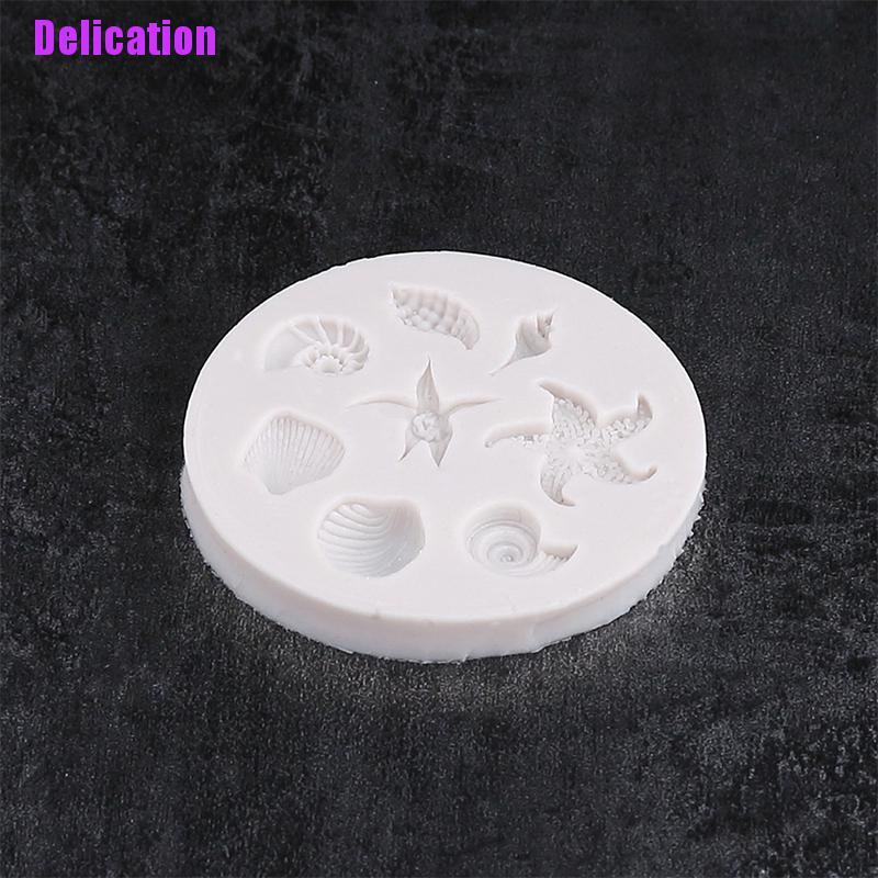 Khuôn silicone làm bánh hình dáng sinh vật biển ngộ ngĩnh DIY