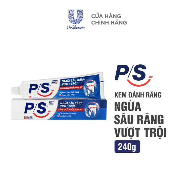 Kem Đánh Răng P/S Ngừa Sâu Răng Vượt Trội 240g