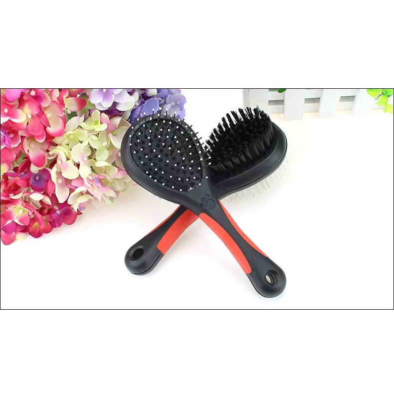 Lược gỡ rối lông cao cấp cho chó mèo/Dụng cụ chải lông chó mèo 2 mặt