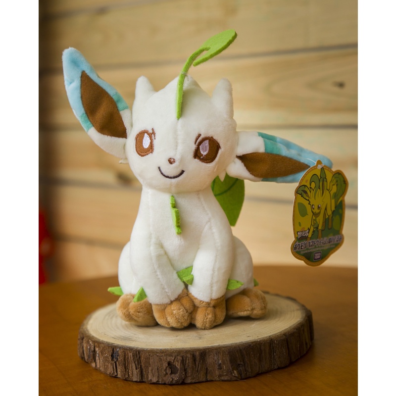 THÚ BÔNG POKEMON EEVEE  HỆ LÁ CÂY LEAFEON  HÀNG CHÍNH HÃNG POKEMON CHUẨN ĐẸP TỪNG CM