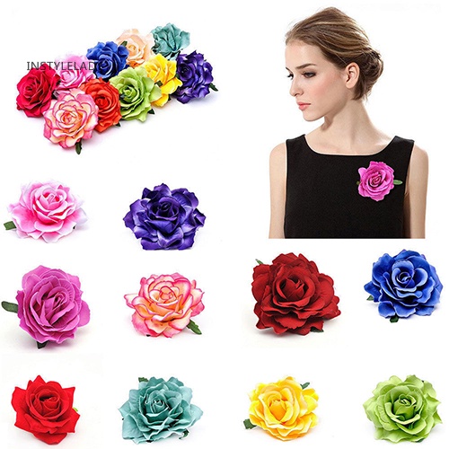 ✌Kẹp Tóc Hoa Hồng Lớn Cho Cô Dâu