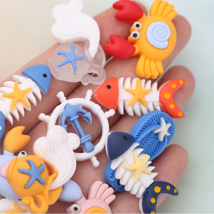 Sticker gắn dép sục Crocs các mẫu chủ đề đại dương ocean