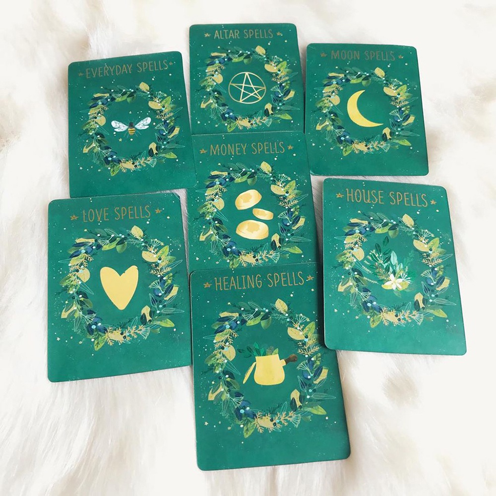Bộ Bài Practical Witch's Spell Deck Tặng Đá Thanh Tẩy SB52