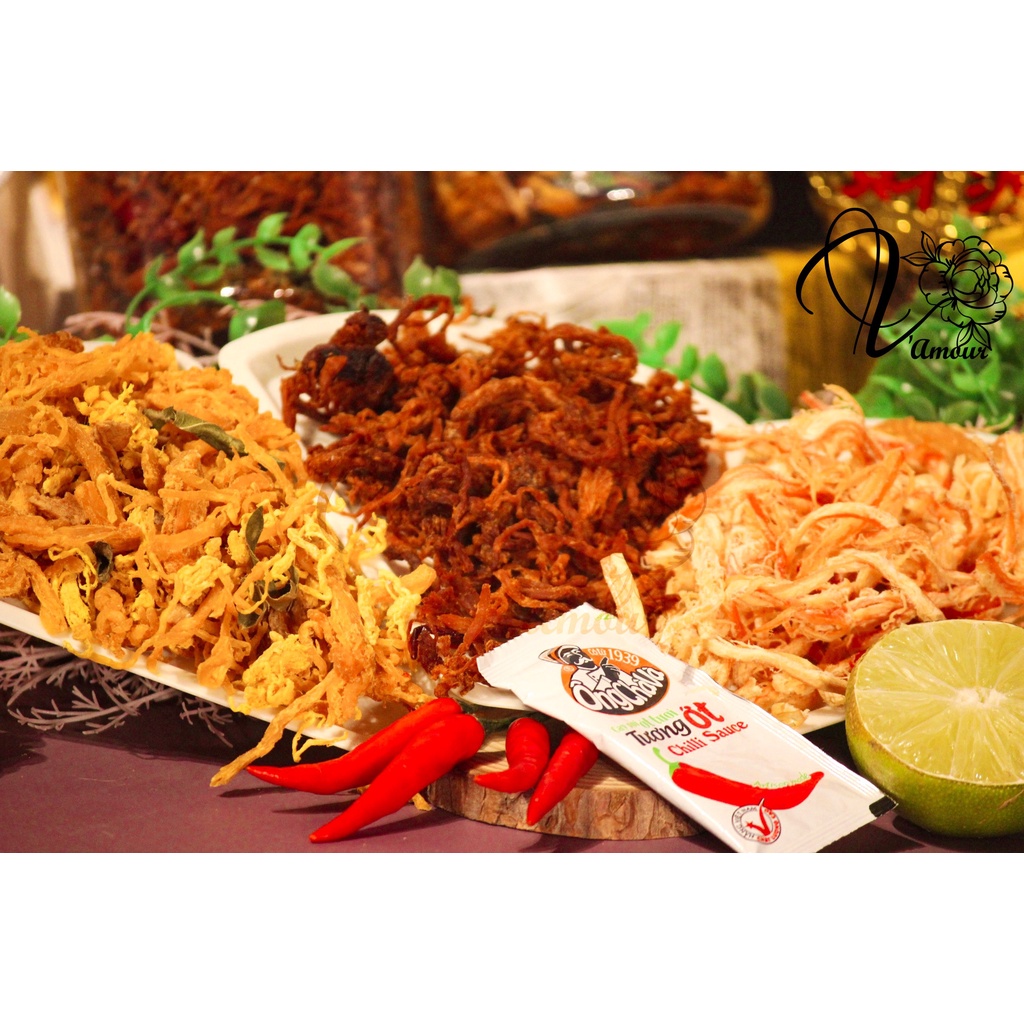 Khô mix 3 vị heo, gà, mực 300gr | BigBuy360 - bigbuy360.vn