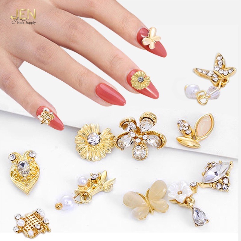 Charm đá đính móng-phụ kiện charm nail