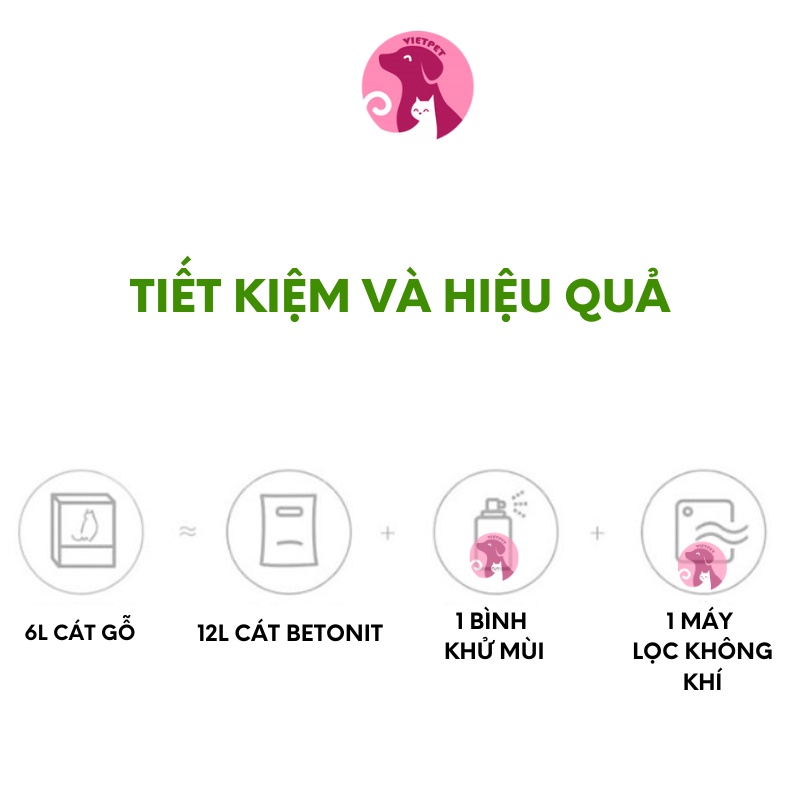Cát vệ sinh cho mèo - Natural Wood - Cát gỗ hữu cơ Cature cho mèo - An toàn thân thiện môi trường