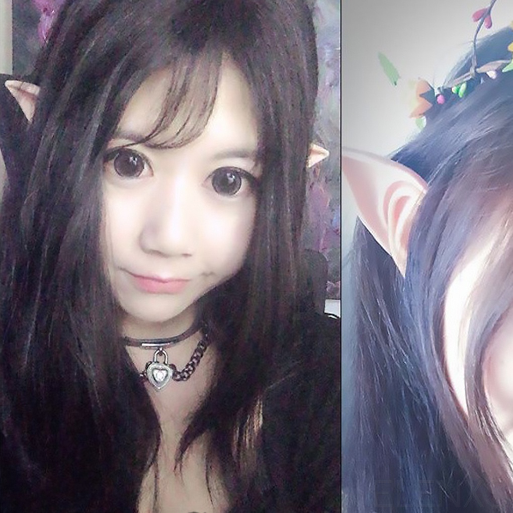Cặp tai giả cosplay yêu tinh diêm dúa cho Halloween