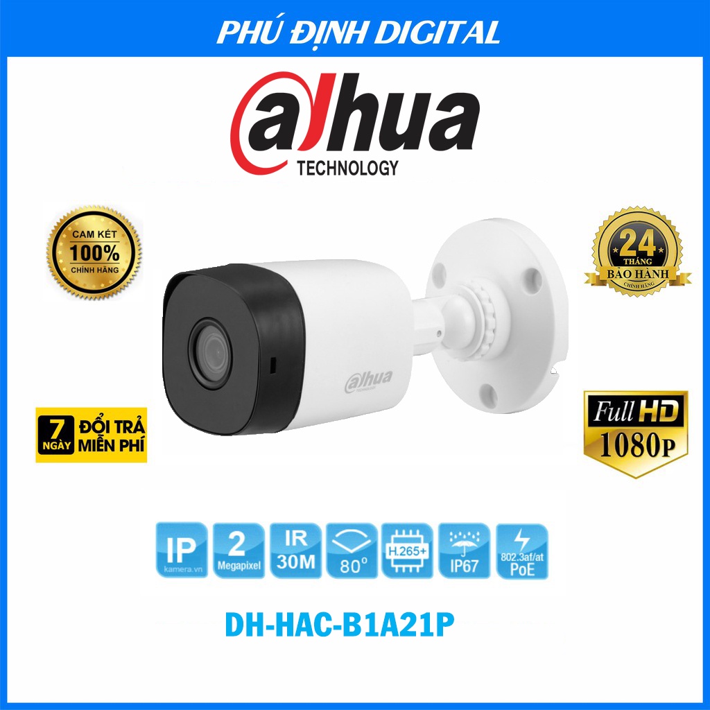 TRỌN BỘ 16 CAMERA DAHUA 2MP SIÊU NÉT - BẢO HÀNH 24 THÁNG