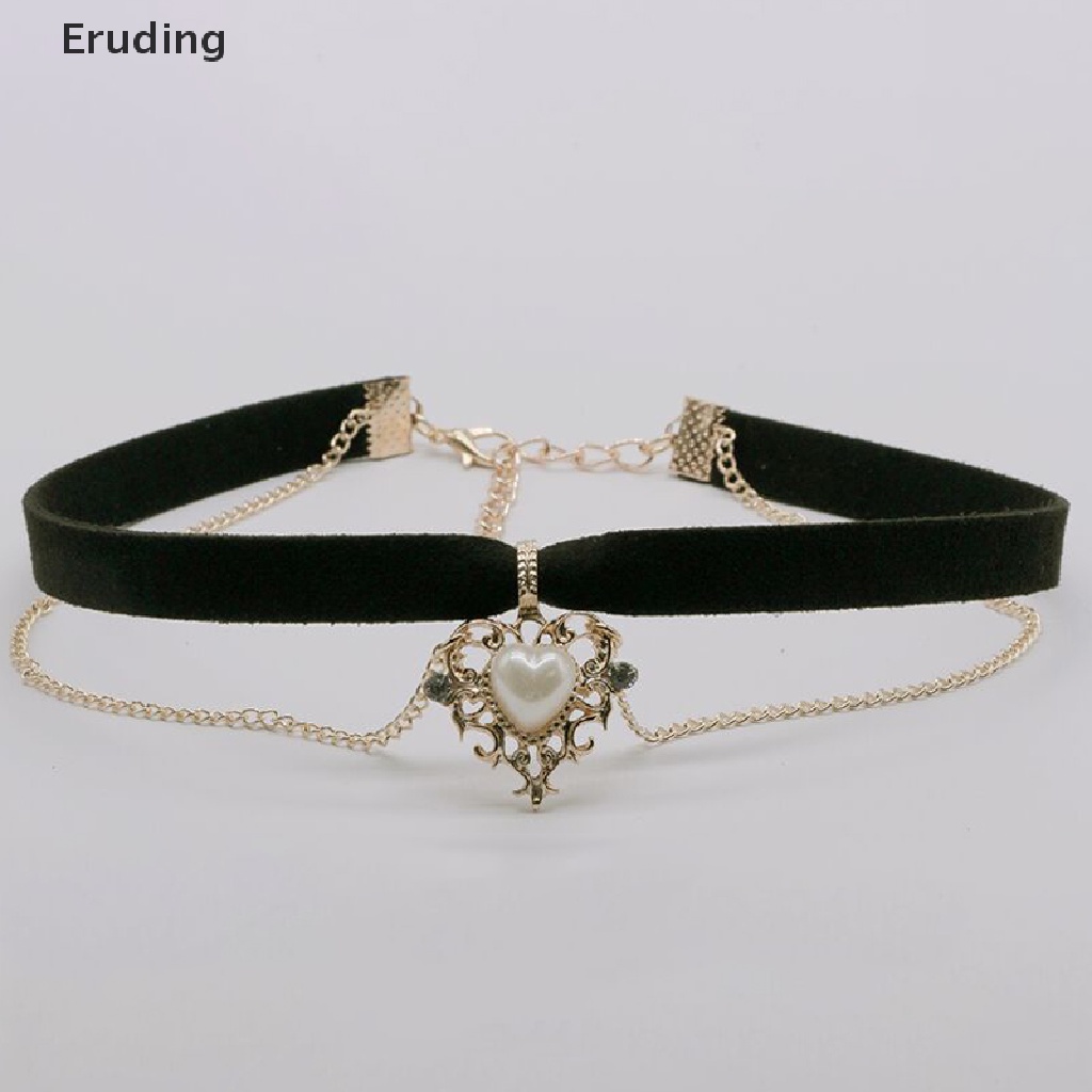 Vòng Cổ choker Dây Nhung Đen Cổ Điển