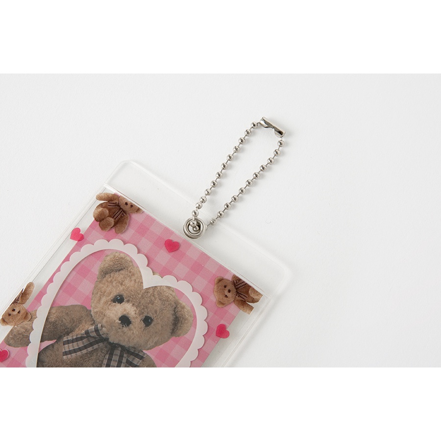 Toploader Decor ARTBOX Hàn Quốc Móc Khóa Bọc Card Đựng Ảnh Trang Trí Photocard Polaroid Hình Gấu Bear