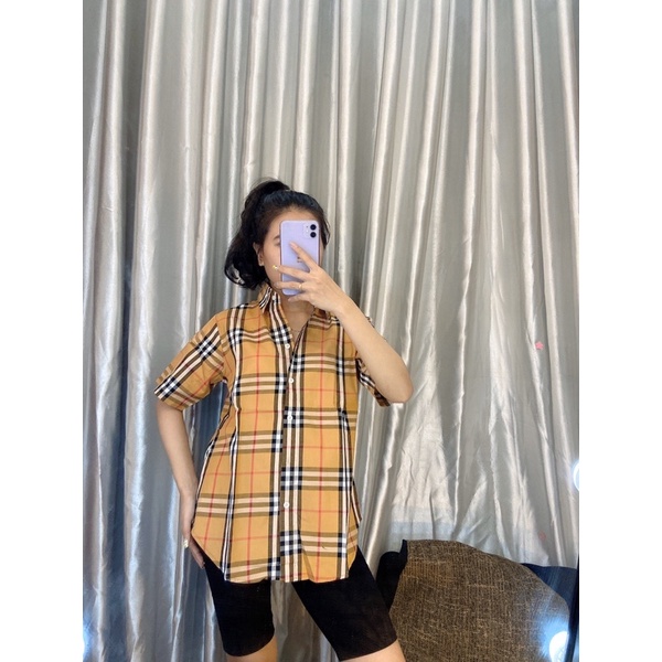 Áo sơ mi from rộng giấu quần siêu hot nhà e_Ảnh thật 100%