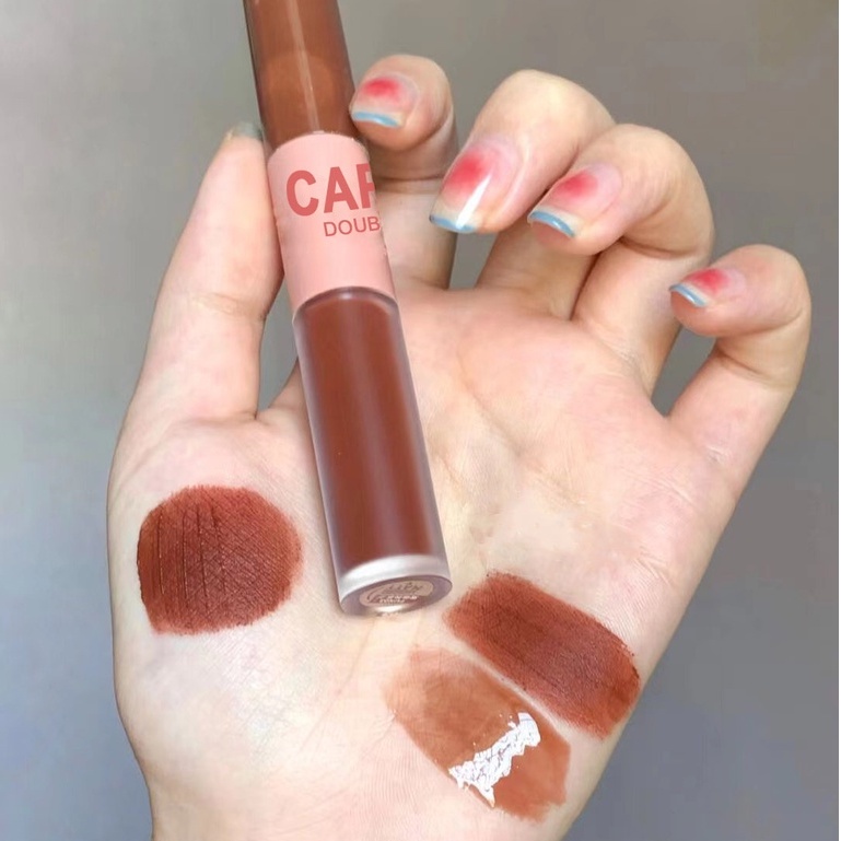 Son bóng Cappuvini 2 trong 1 tông nude 3D chống nước mềm mịn