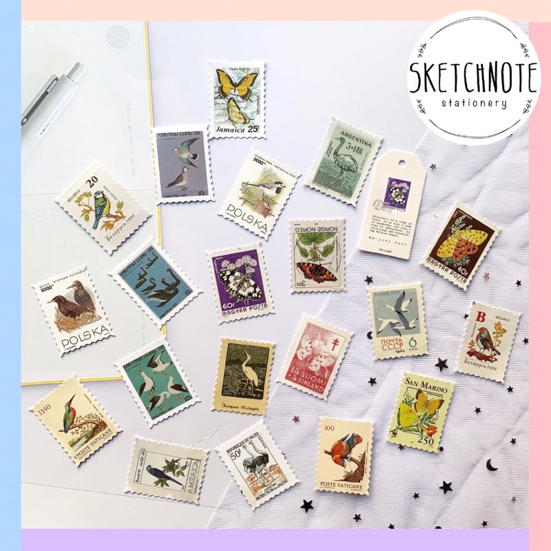 Sticker stamp vintage ST075