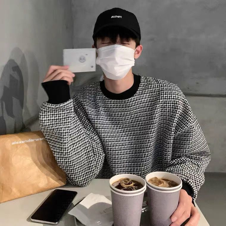 Áo Sweater Cổ Tròn Cỡ Lớn Phong Cách Đường Phố Mùa Xuân Thu Cao Cấp Cho Nam Ne