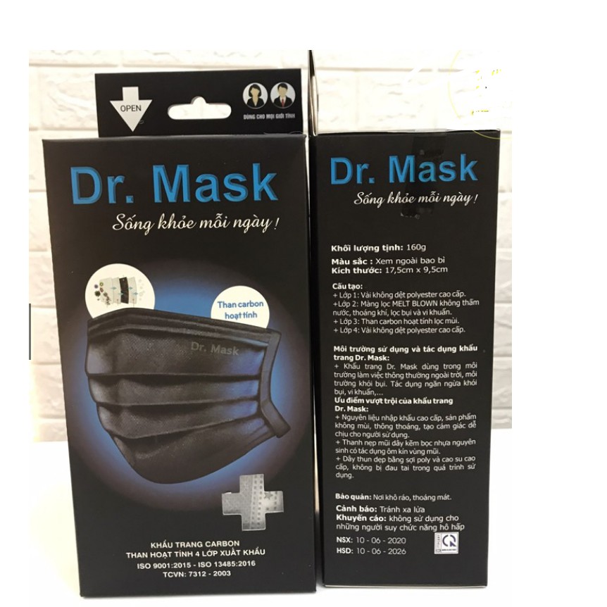 KHẨU TRANG Y TẾ - Dr.Mask CHÍNH HÃNG (kèm giấy chứng nhận hàng chính hãng)