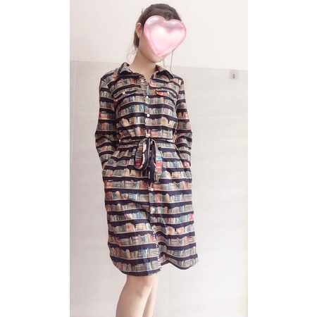 Đầm TOMMY HILFIGER mẫu mới in họa tiết sách 🍀🍀🍀