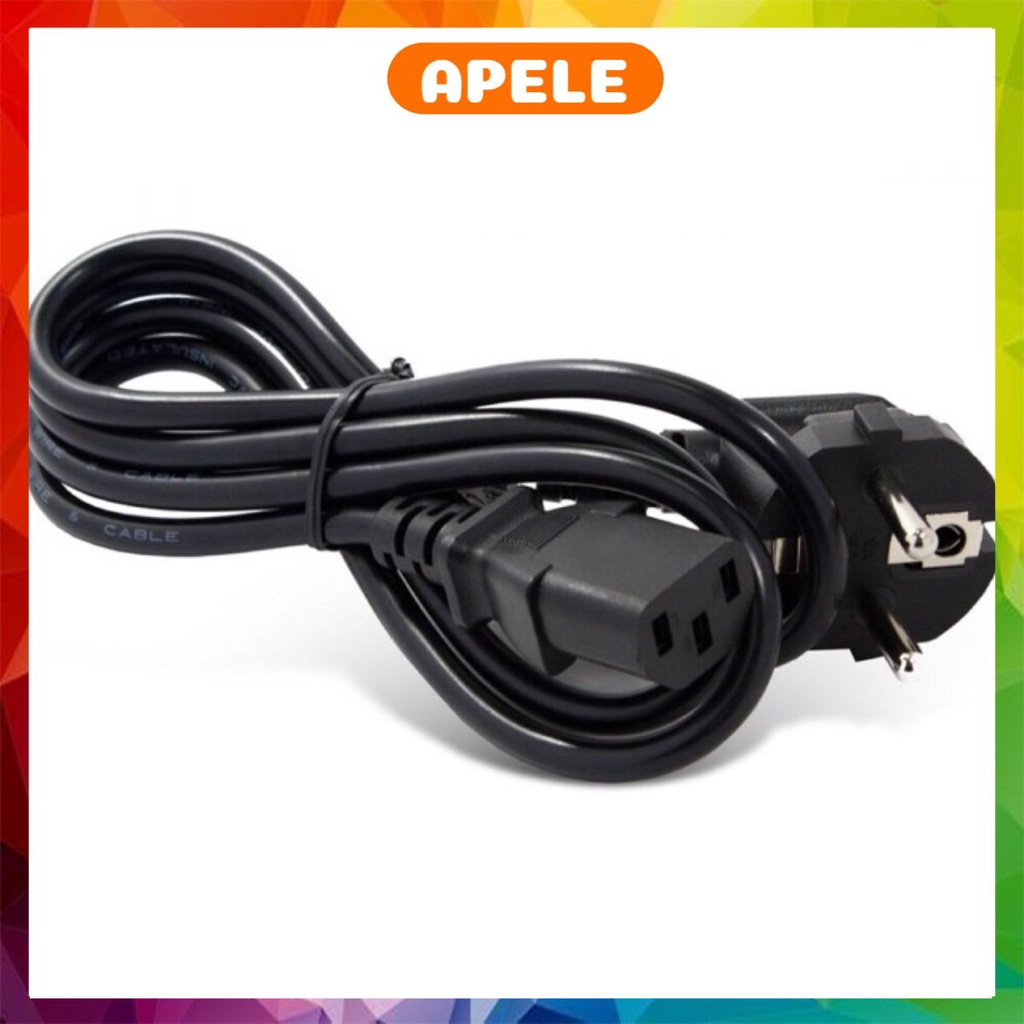 Dây nguồn máy tính PC nồi cơm điện dài 1.5m dây 2 chấu cắm chất lượng cao VNET102