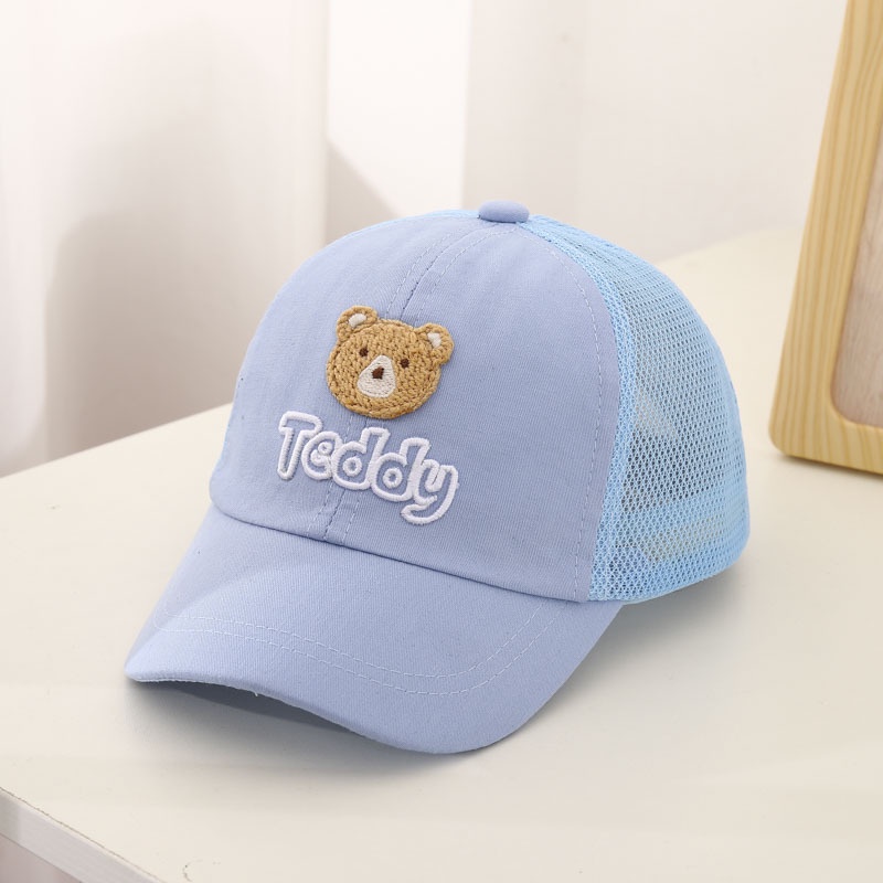 Mũ Lưỡi Trai Thêu Chữ Teddy Và Gấu Teddy Dễ Thương Thời Trang Xuân Hè Cho Bé Trai Và Gái