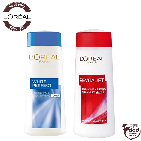 Nước hoa hồng Trắng da mờ nám, Săn chắc da L'Oreal