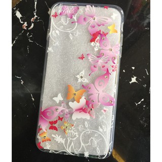 iPhone 6 plus / 6s plus ốp lưng trong suốt đính đá đa họa tiết