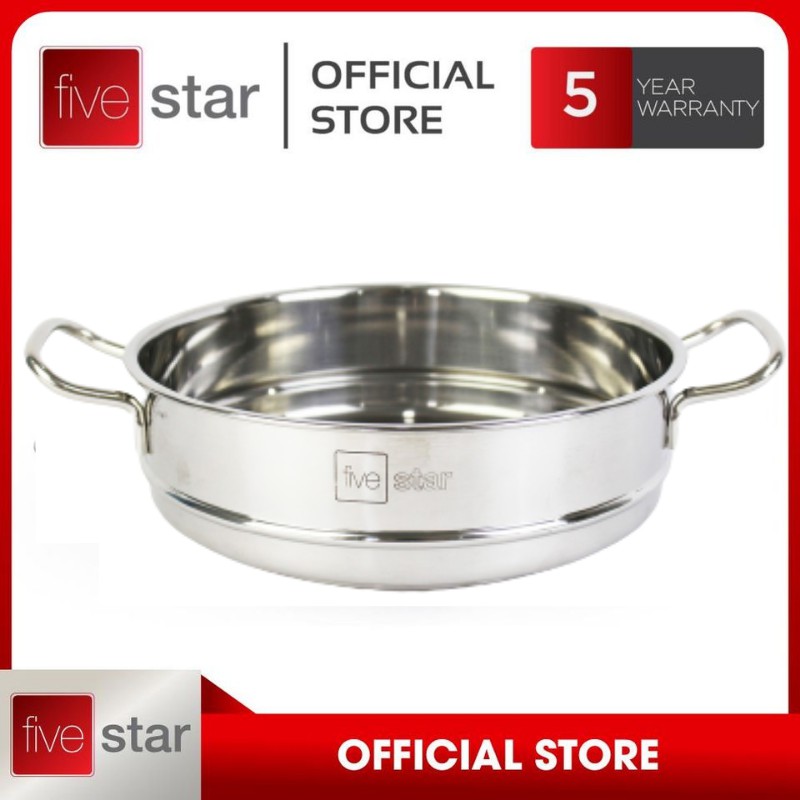 Xửng Hấp Inox 2 Quai 24cm Fivestar - Tân Hợp Thành [ HÀNG CHÍNH HÃNG BẢO HÀNH 2 NĂM]