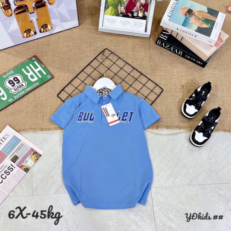 POLO BÉ TRAI {35-40kg} Áo phông có cổ bé trai size cồ M262