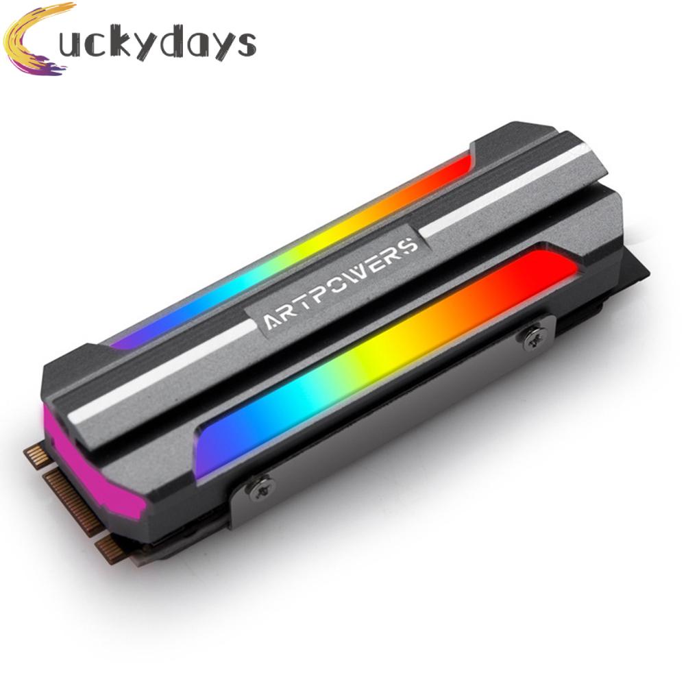 LUCKYDAYS M2 SSD Heatsink Cooler ARGB M.2 2280 NVME Solid State Hard Drive Radiator