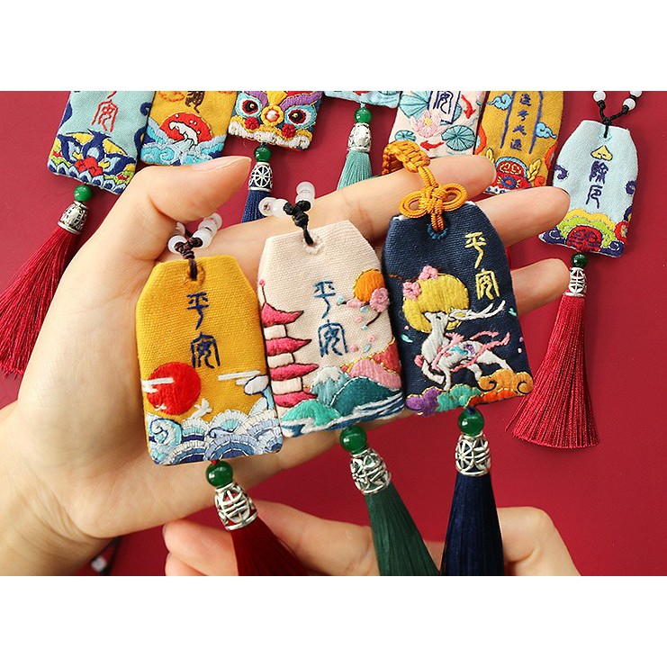 [ CÓ SẴN ] DIY / BỘ KIT THÊU TÚI OMAMORI 4 - AURORA SHOP