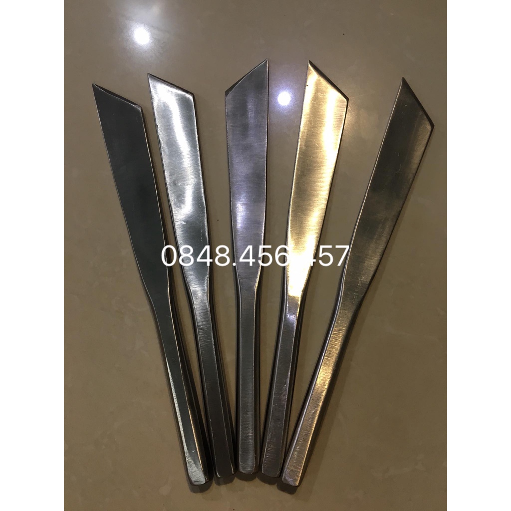 DAO KHUI,NẠY,CẠY ,TÁCH VỎ SẦU RIÊNG CHẤT LIỆU INOX NGUYÊN KHỐI