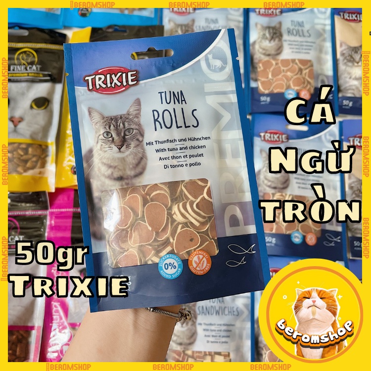 BÁNH THƯỞNG CHO MÈO TRIXIE 50G 03 VỊ NHẬP ĐỨC GIÁ CỰC RẺ