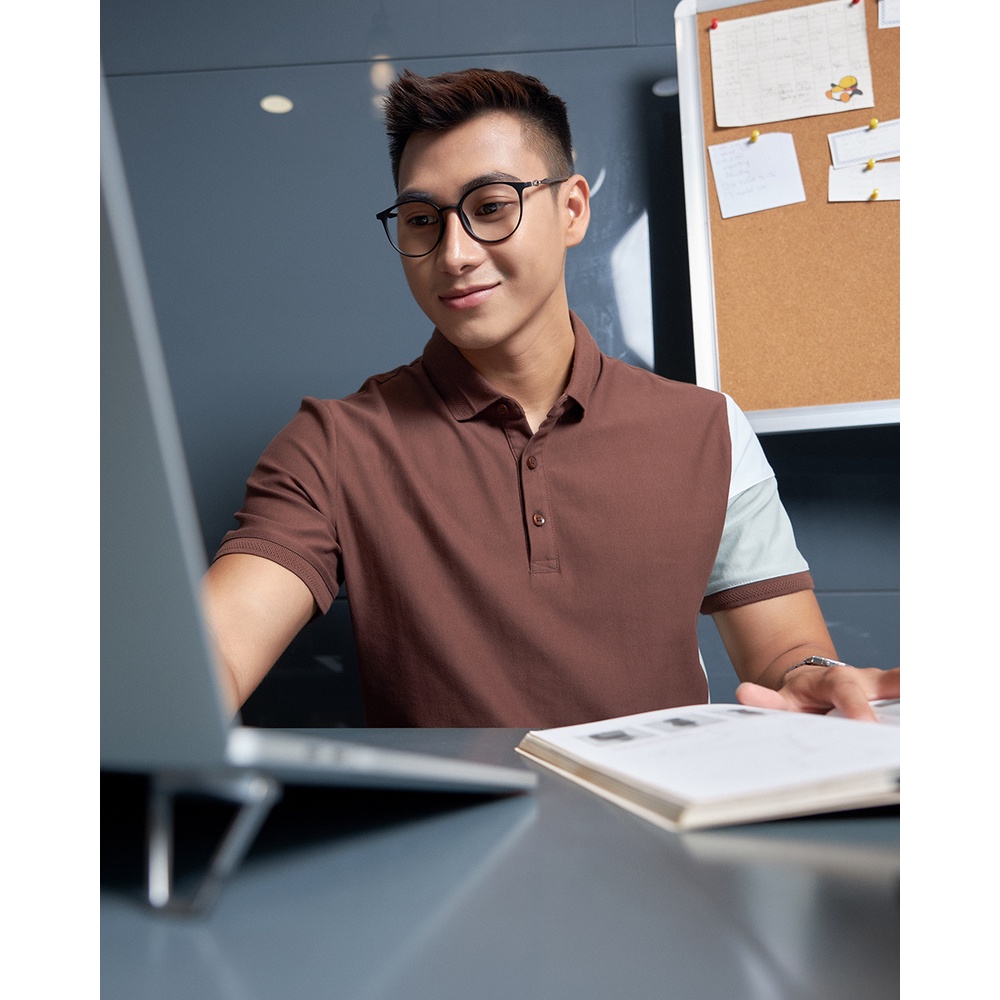 Áo polo nam có cổ BEN &amp; TOD R1300BB122 vải thun cotton, nam tính, chỉnh chu, sang trọng, trẻ trung