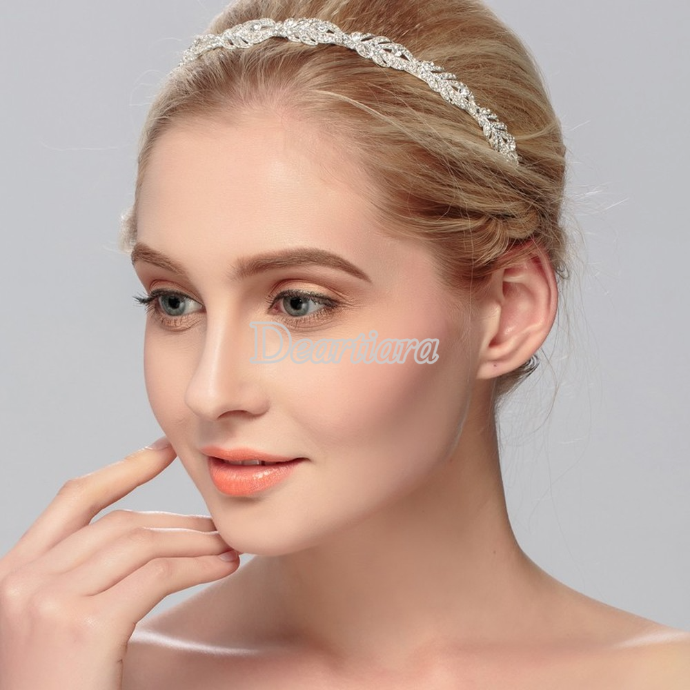 Crystal Rhinestone Headband Wedding Bridal Tiara Headwear