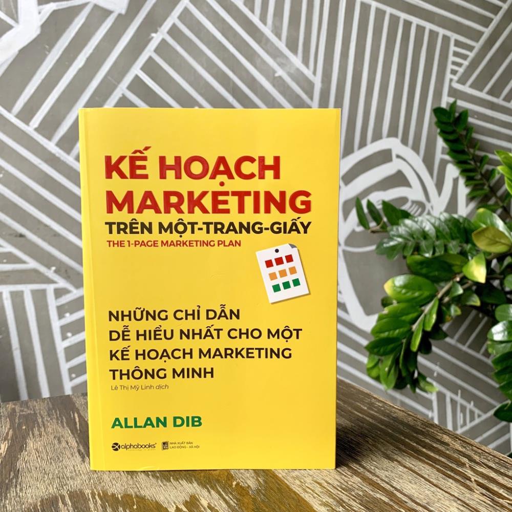 Sách - Kế Hoạch Marketing Trên Một Trang Giấy 159k (Tái Bản 2021) AlphaBooks