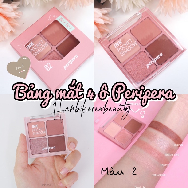 BẢNG MẮT 4 Ô PERIPERA XINH XỈU⚡️✨