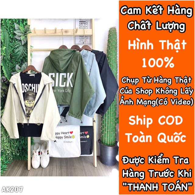 [ Mã FAMAYWA giảm 10K đơn 50K] 🔥𝐆𝐈𝐀́ 𝐒𝐈̉🔥207 Áo Khoác Dù Form Lửng Dù Ngoại Siêu Đẹp (Video,Hình Thật) | BigBuy360 - bigbuy360.vn