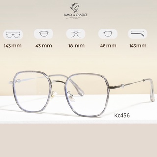 Gọng cận đa giác Jimmy & Charice tròng kính chống ánh sáng xanh Kc242