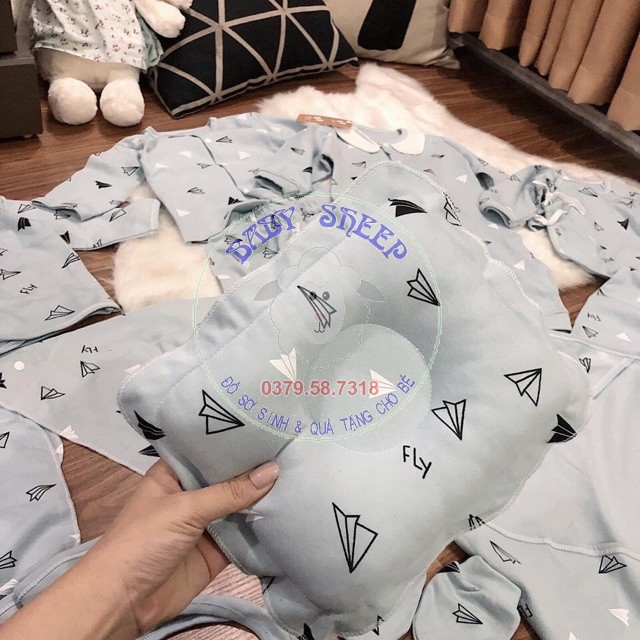 Set đồ sơ sinh 22 chi tiết coton quà tặng cho bé có hộp sang chảnh